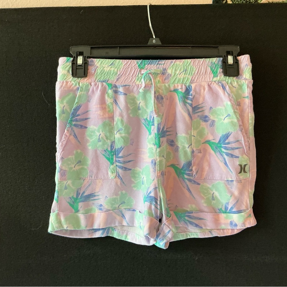 3/$10 - Hurley Women's Pastel Floral Athletic Shorts